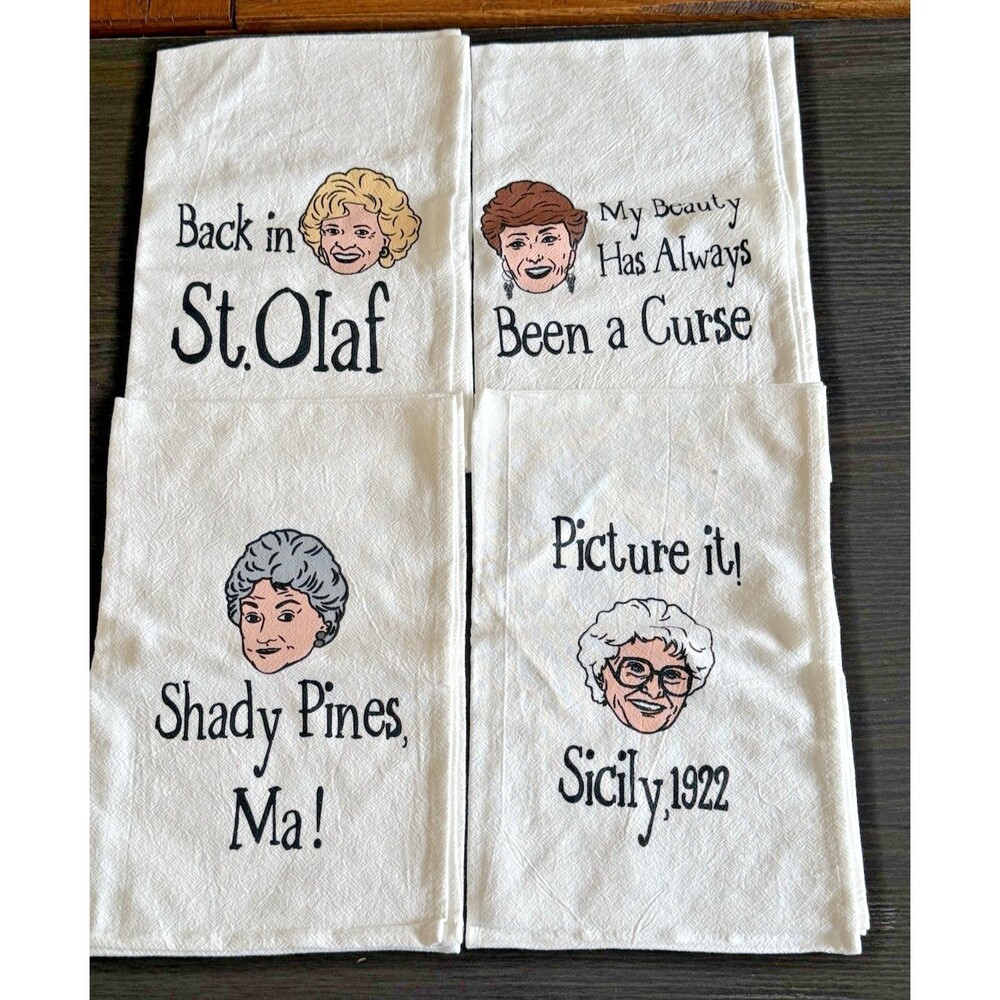 Golden Girls Kitchen Towels Golden Girls Tv Merchandise Golden Girls Gifts  NEW